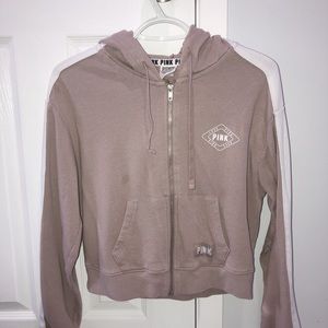 VS PINK nude zip up XS